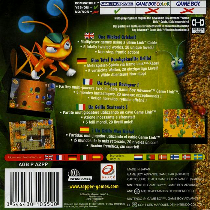 Zapper — Box back