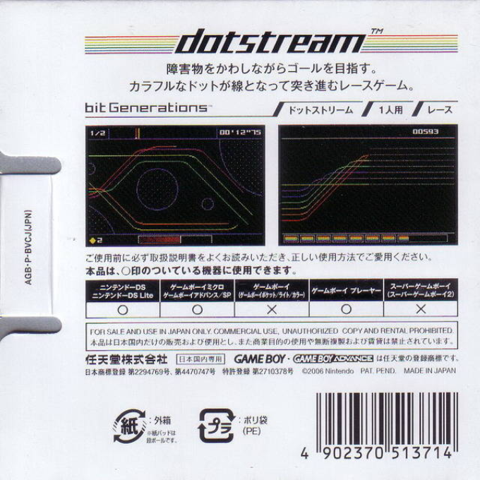 bit Generations : Dotstream — Box back