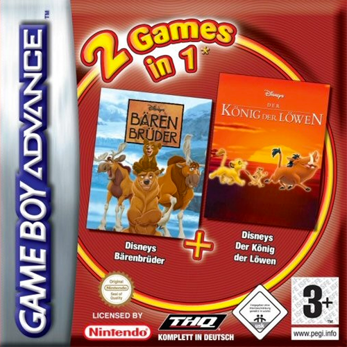 2 Games in 1 : Brother Bear + The Lion King