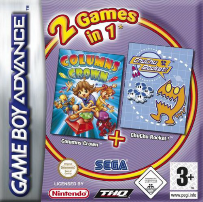 2 Games in 1 : Columns Crown + ChuChu Rocket!