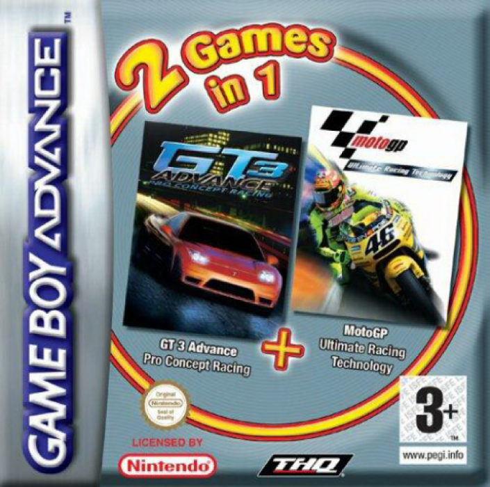2 Games in 1 : Moto GP + GT Advance 3, Pro Concept