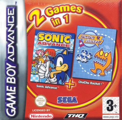 2 Games in 1 : Sonic Advance + ChuChu Rocket!