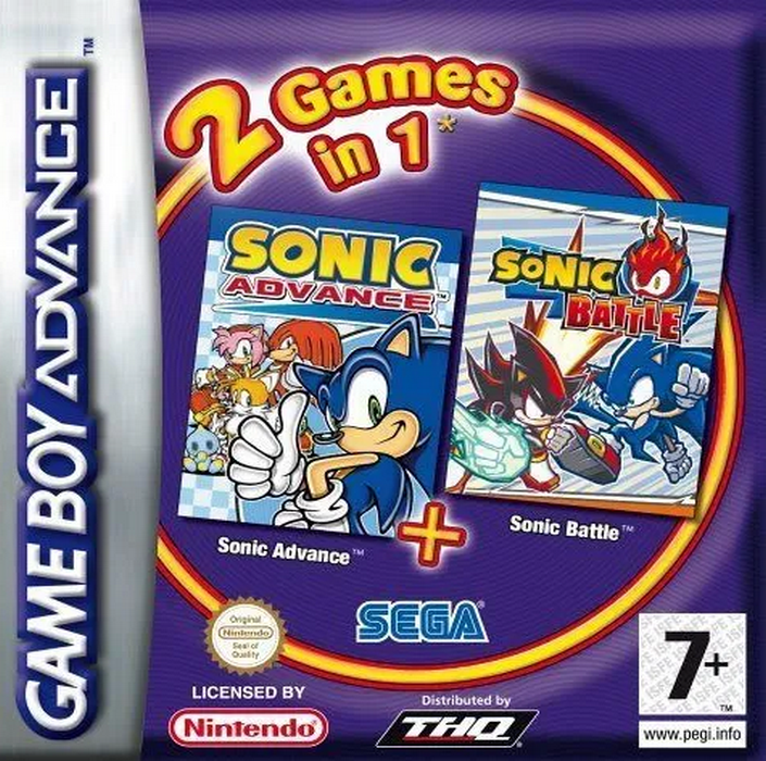 2 Games in 1 : Sonic Advance + Sonic Battle