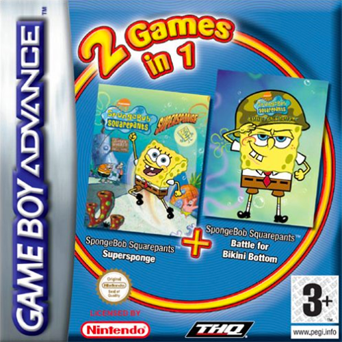 2 Games in 1 : SpongeBob SquarePants, SuperSponge 