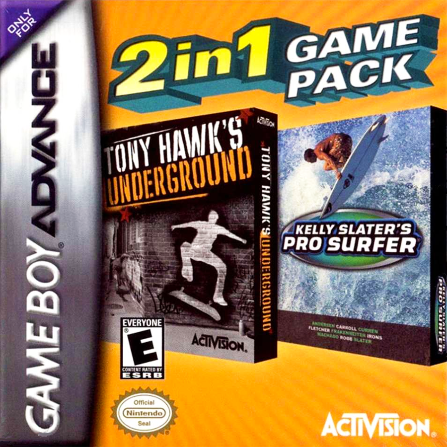 2 In 1 Game Pack - Tony Hawk's Underground + Kelly Slater's Pro Surfer