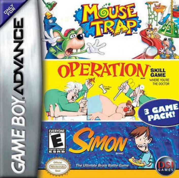 3 Game Pack! : Mouse Trap + Simon + Operation