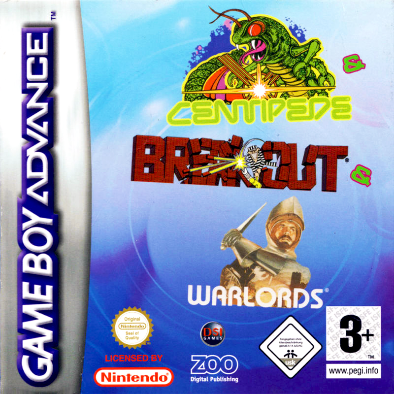 3 Games in One! : Breakout + Centipede + Warlords