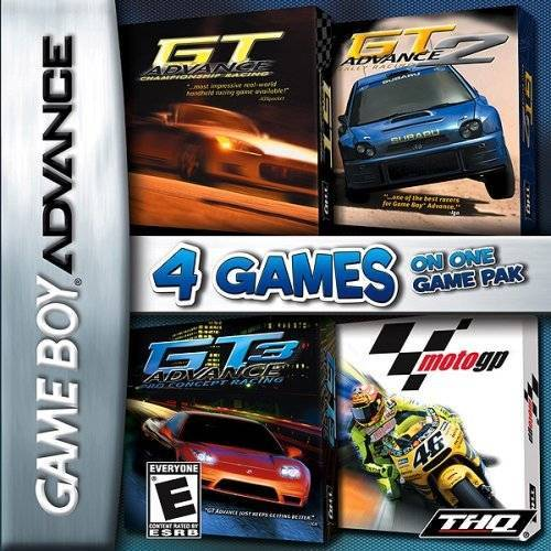 4 Games on One Game Pak - GT Advance + GT Advance 2 + GT Advance 3 + MotoGP