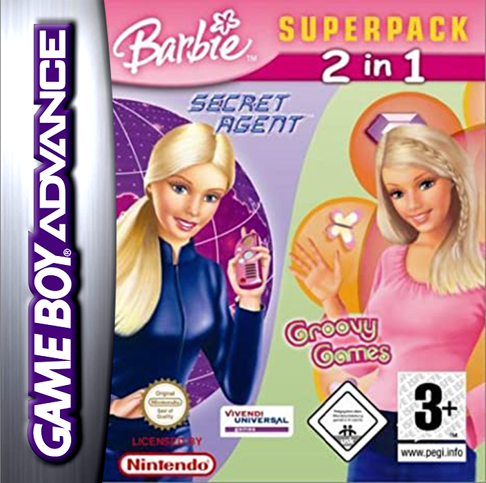 Barbie Superpack 2 in 1 - Secret Agent + Groovy Games