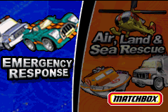 2 Game Pack! : Matchbox Missions, Emergency Response + Air, Land and S — Title screen