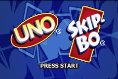 2 Game Pack! : Uno & Skip-Bo — Title screen