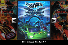 2 Games in 1 - Hot Wheels - Velocity X + Hot Wheel — Title screen