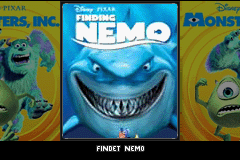2 Games in 1 - Monsters, Inc. + Finding Nemo — Title screen