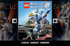 2 Games in 1 : Bionicle + Knights' Kingdom — Title screen