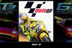 2 Games in 1 : Moto GP + GT Advance 3, Pro Concept — Title screen