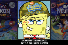 2 Games in 1 : SpongeBob SquarePants, Battle for B — Title screen