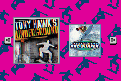 2 In 1 Game Pack - Tony Hawk's Underground + Kelly Slater's Pro Surfer — Title screen
