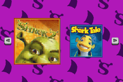 2 in 1 Game Pack : Shrek 2 & Shark Tale — Title screen