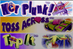 3 Game Pack! : Ker Plunk! + Toss Across + Tip It — Title screen