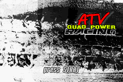 ATV : Quad Power Racing — Title screen
