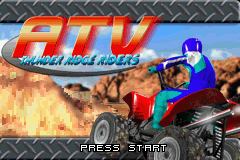 ATV : Thunder Ridge Riders — Title screen