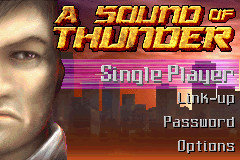 A Sound of Thunder — Title screen