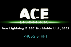 Ace Lightning — Title screen