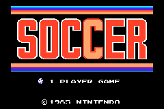 Advance Play Edition - Soccer — Title screen