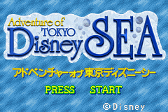 Adventure of Tokyo Disney Sea — Title screen