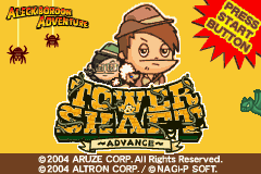 Aleck Bordon Adventure : Tower & Shaft Advance — Title screen