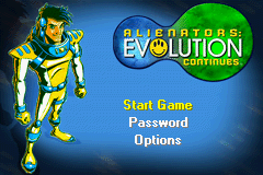Alienators : Evolution Continues — Title screen