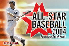 All-Star Baseball 2004 Featuring Derek Jeter — Title screen