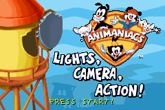 Animaniacs : Lights, Camera, Action! — Title screen