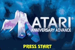 Atari Anniversary Advance — Title screen