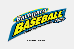 Backyard Baseball 2006 — Title screen