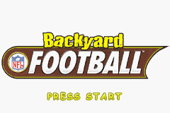 Backyard Football — Title screen