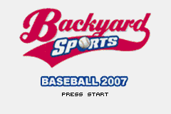 Backyard Sports : Baseball 2007 — Title screen