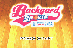 Backyard Sports : Basketball 2007 — Title screen