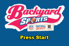 Backyard Sports : Football 2007 — Title screen