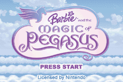 Barbie and the Magic of Pegasus — Title screen