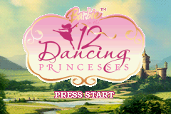 Barbie in the 12 Dancing Princesses — Title screen