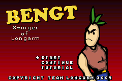 Bengt Swinger of Longarm — Title screen