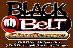 Black Belt Challenge — Title screen