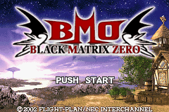 Black Matrix Zero — Title screen