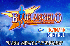 Blue Angelo - Angels From The Shrine — Title screen