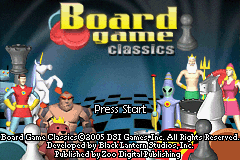 Board Game Classics: Chess & Draughts & Backgammon — Title screen