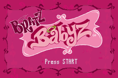 Bratz : Babyz — Title screen