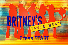 Britney's Dance Beat — Title screen