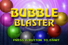 Bubble Blaster — Title screen