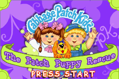 Cabbage Patch Kids : The Patch Puppy Rescue — Title screen